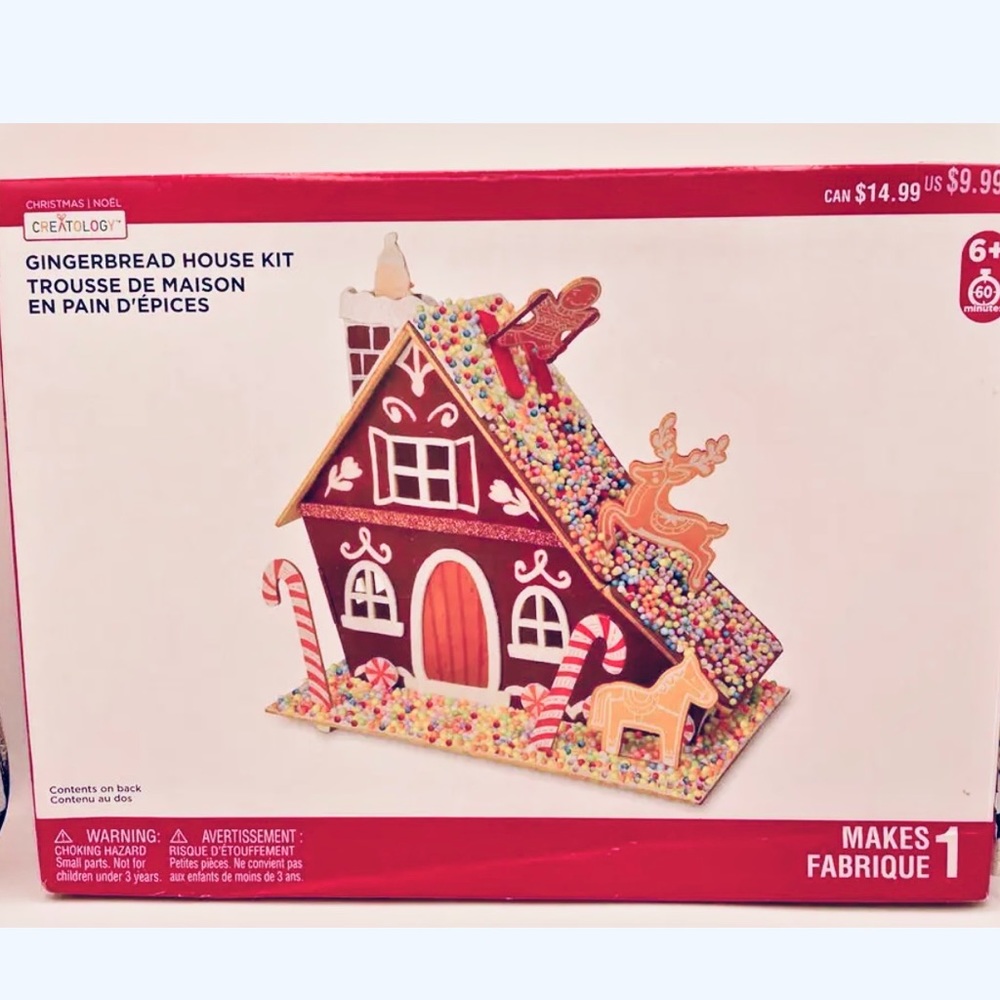 Gingerbread House Christmas Craft DIY Kit for Kids by Creatology